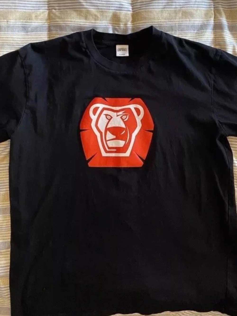 Corporate Got Em Lion T Shirt Men Size XL Black Short Sleeve Crew Neck